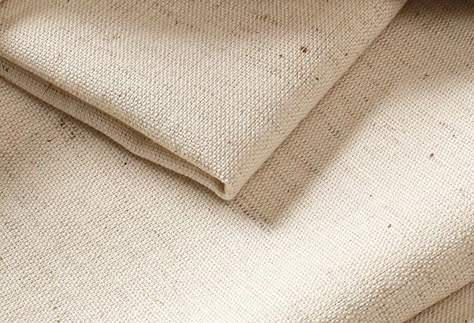 Natural Color Blend Cotton Linen Napkins Set of 12 - Hemstitched 18x18 Inch Decorative Elegant Soft Washable Reusable Flax Dinner Napkin for Dining Table Décor Weddings Party Christmas & Everyday Use