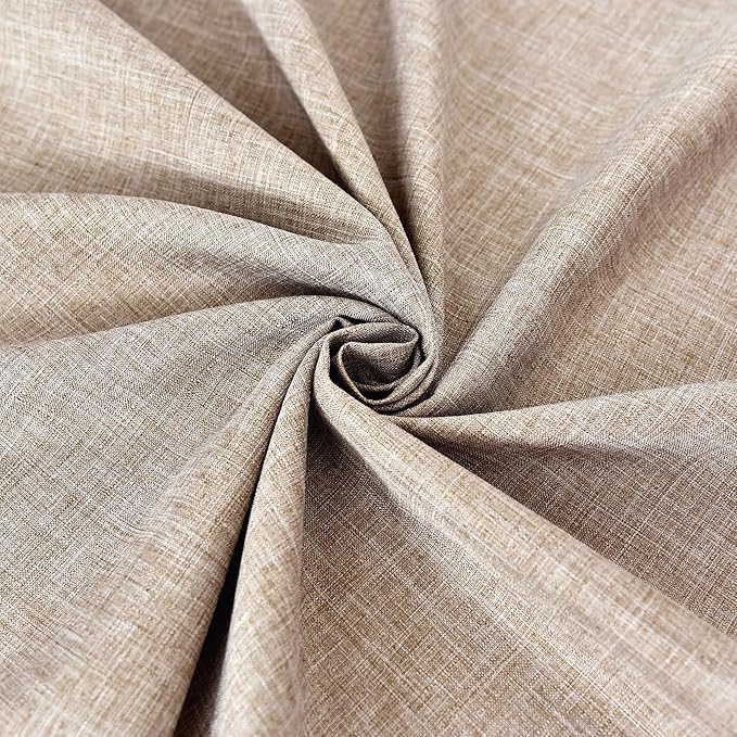 Fitable Nature Faux Linen Tablecloths Rectangle 60 x 84 Inch - 6 Pack Neutral Table Clothes for 4 Foot Tables, Wrinkle-Proof Faux Burlap Table Covers for Dining, Farmhouse, Outdoor Picnic, Camping