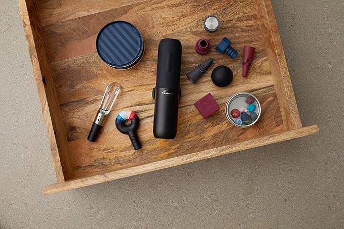 Rabbit Compact Electric Corkscrew Wine Bottle Opener, Black, 10.75 Inch