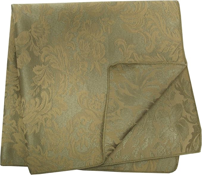 Ultimate Textile Miranda Damask Sage Cloth Napkins - 17" x 17" (Set of 120) Square Washable Cotton Polyester for Wedding, Party & Dining Events