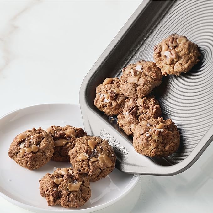 Circulon Total Bakeware Nonstick Toaster Oven & Personal Pizza Pan Baking Set, 4-Piece