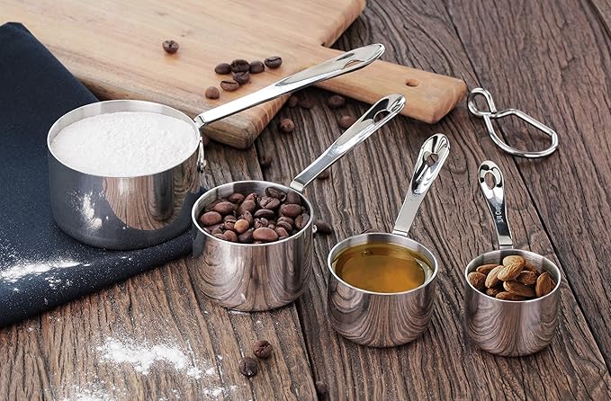 New Star Foodservice 43143 Stainless Steel 18/8 Measuring Cups