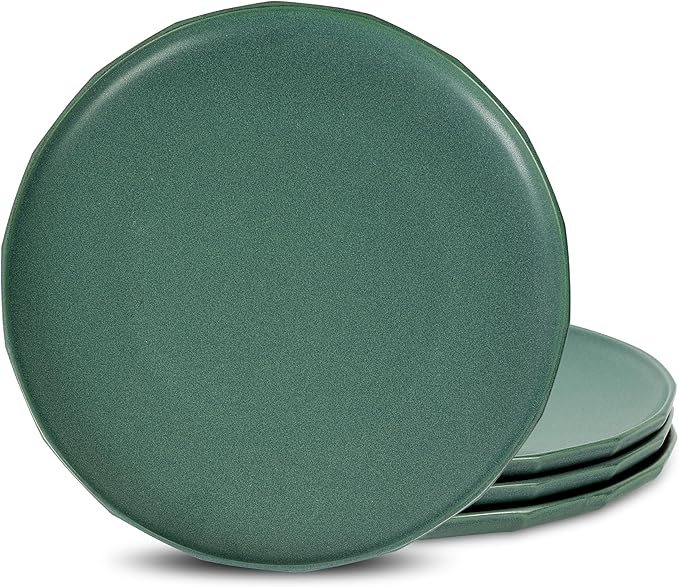 Stone Lain Rio 4-Piece Dinner Plate Set Stoneware, Green