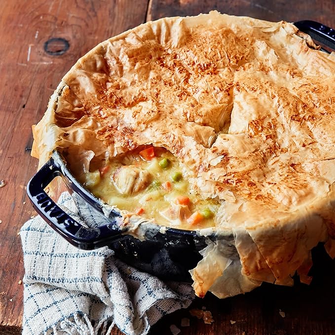 Staub Cast Iron 4-qt Round Cocotte - Dark Blue, Made in France