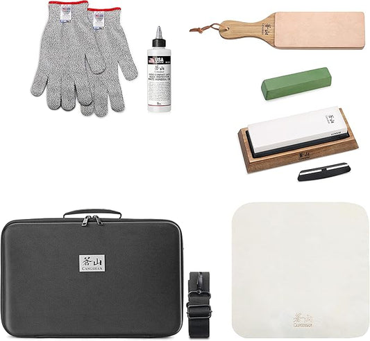 Cangshan 1026757 7-Piece Kitchen Knife Care & Sharpening Kit
