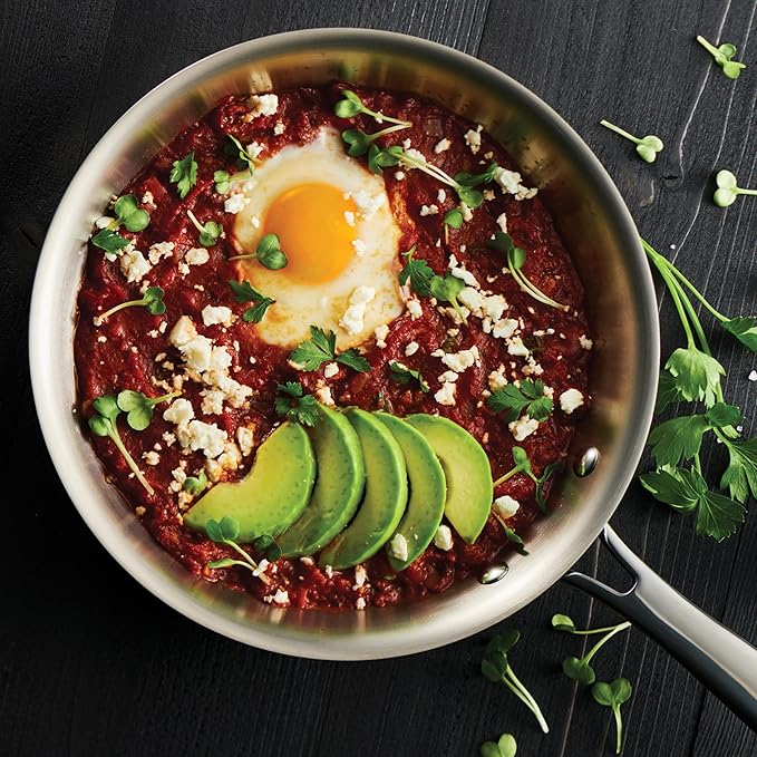 Tramontina Signature Tri-Ply Clad Stainless Steel 9-Piece Cookware Set with Lids, Pots and Pans Kitchen Set, Induction-Ready, Dishwasher-Safe, NSF-Certified