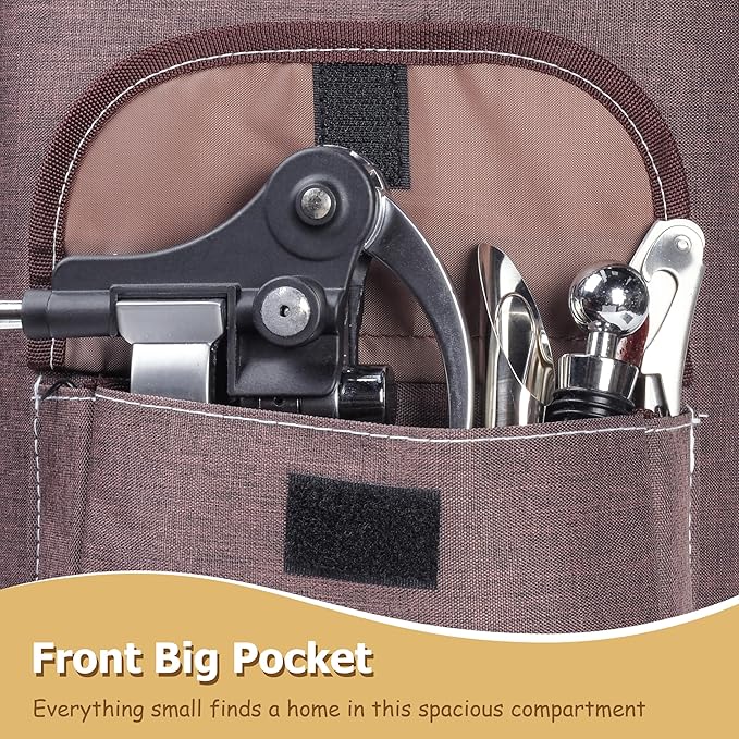 Tirrinia 2 Bottle Wine Gift Tote Carrier - Leakproof & Insulated with Large Pockets Wine Cooler Bag for Travel, Tasting, Party, Dinner, Valentine's Day Gift