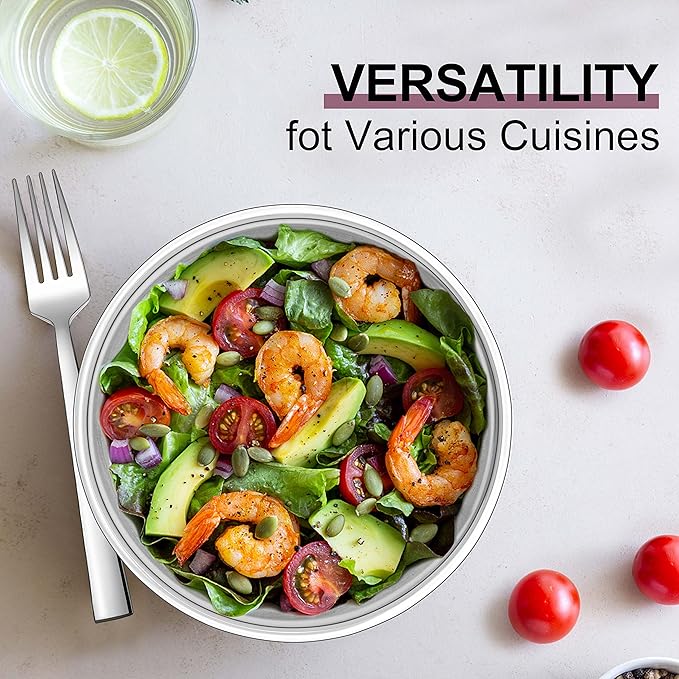 Herogo 8'' x 3'' Cake Pans Set of 2, Stainless Steel Deep 8 Inch Round Baking Pan, for Layer Birthday Wedding Christmas Cakes, Mirror Finish & Healthy, Deep Side & Oven Safe