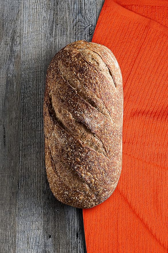 Softolle Bar Mop Towels, Pack of 12-16x19 Inches - 100% Cotton Super Absorbent Towels, Multi-Purpose for Home and Bar Cleaning (Orange)