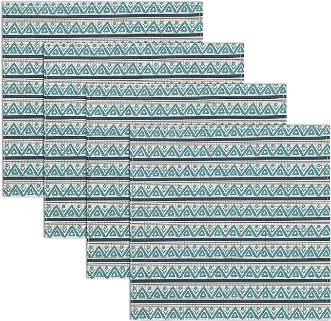 RUVANTI Cloth Napkins Set of 12 Cotton 100%, 18x18 Inches Napkins Cloth Washable, Soft, Absorbent. Cotton Napkins for Parties, Christmas, Thanksgiving, Weddings, Dinner Napkins Cloth - Kite