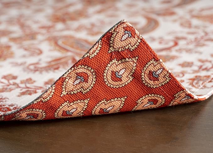 Maison d' Hermine Placemats Set of 4 100% Cotton Washable Cloth Place Mats, Reusable Table Mats for Thanksgiving Christmas Decorations Kitchen Dining Party Wedding Restaurant (Cachemire, 13" x 19")