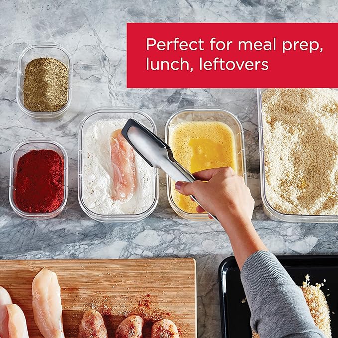 Rubbermaid Brilliance BPA Free 44-Piece Food Storage Containers Set Airtight Leak-Proof with Lids for Meal Prep Lunch and Leftovers