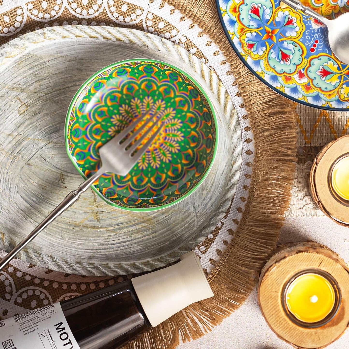 Spoon Rest for Stove Top, Bohemian Coffee Spoon Rest, Ceramic Spoon Holder for Kitchen Counter Cooking Utensil Rest, Modern Farmhouse Home DéCor