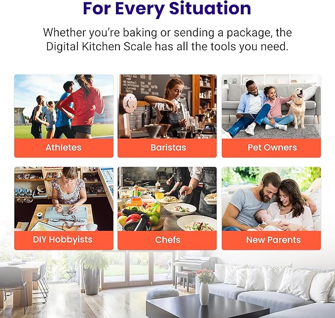 Etekcity 0.1g Food Kitchen Scale, Bowl, Digital Grams and Ounces for Weight Loss, Dieting, Baking, Cooking, and Meal Prep, 11lb/5kg, Stainless Steel Silver