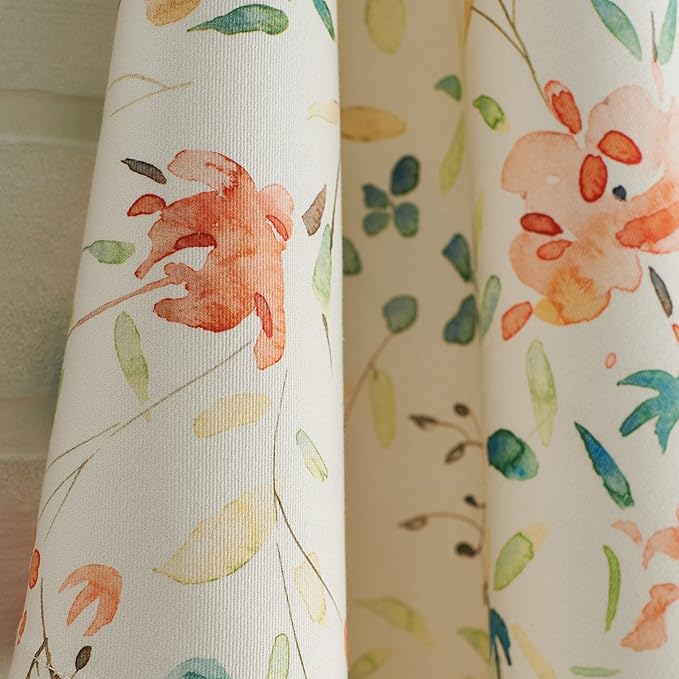 Maison d' Hermine Kitchen Towels Set of 2 100% Cotton 27.50" x 20" Reusable Cloth Tea Dish Towels Absorbent with Hanging Loop for Kitchen, Home, Dining, Cocktail Parties Spring/Summer (Colmar)