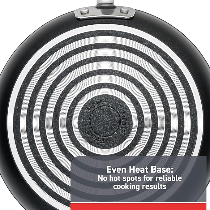 T-Fal Advanced Non Stick Fry Pan 12 Inch, Oven Broiler Safe 350F, Skillet, Kitchen Egg Pan, Omelet Pan, Always Pan, Home, Cookware, Pots and Pans, Dishwasher Safe, Black