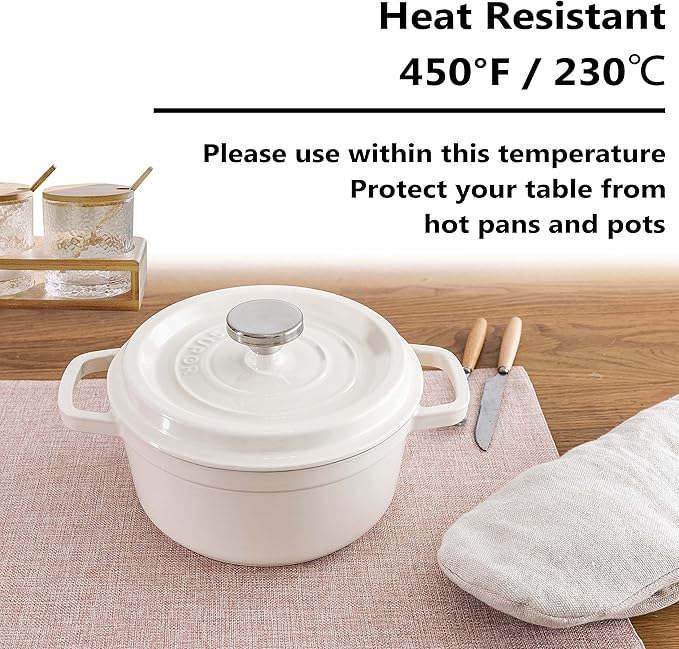 Home Brilliant Placemats Set of 6 Pink Apricot Table Place Mats for Women Wedding Decoration Blush Placemats Washable Place Mats for Dining Kitchen Restaurant Table, Pink