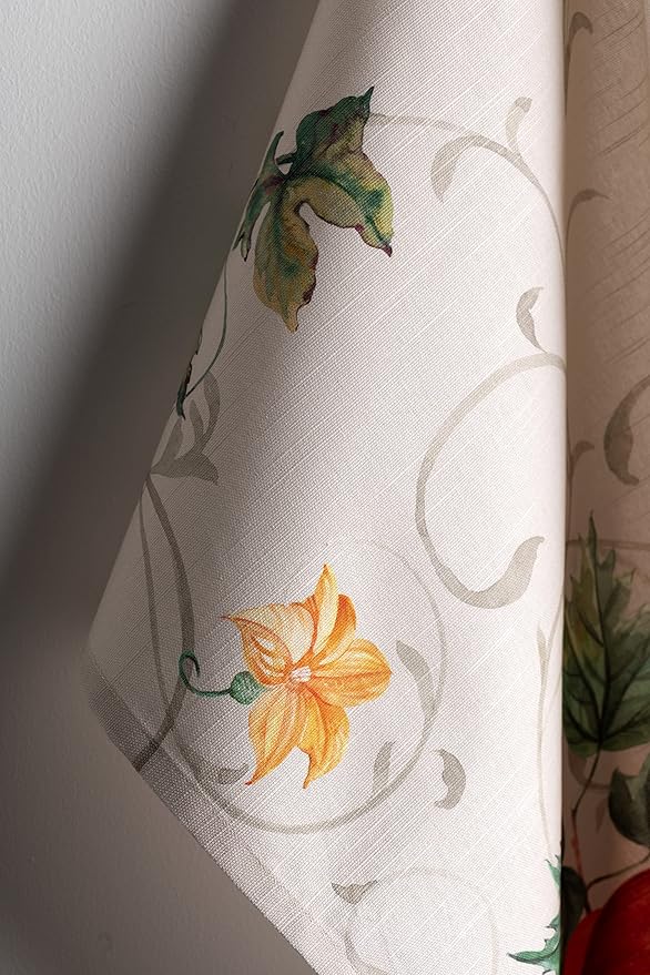 Maison d' Hermine Kitchen Towels Set of 3 100% Cotton 20" x 27.5" Reusable Cloth Tea Dish Towels Absorbent with Hanging Loop for Kitchen Dining Thanksgiving Christmas Decorations (Lumina)