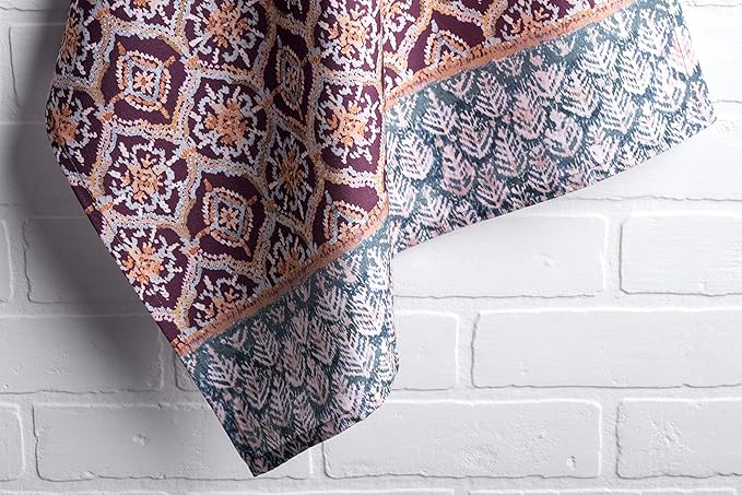 Maison d' Hermine Kitchen Towels Set of 3 100% Cotton 20" x 27.5" Reusable Cloth Tea Dish Towels Absorbent with Hanging Loop for Kitchen Dining Thanksgiving Christmas Decorations (Fair Isle)