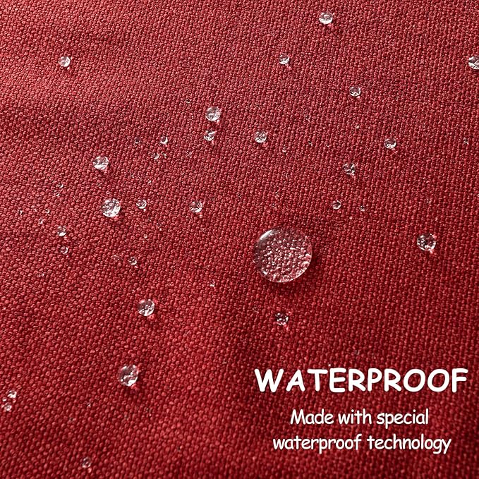 Table Cloth Rectangle Table Cover 55x95 Inches Faux Linen Wrinkle Free and Waterproof Red Rectangle Tablecloth for Kitchen Dining Party Buffet Wedding