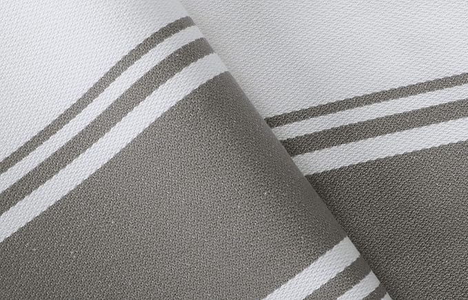 AMOUR INFINI Kitchen Towels 100% Cotton Pack of 6, Highly Absorbent Quick Drying Super Soft Premium Dish Towel for Kitchen with Hanging Loop Hand & Tea Towels - 20x28 Inch (Light Gray)