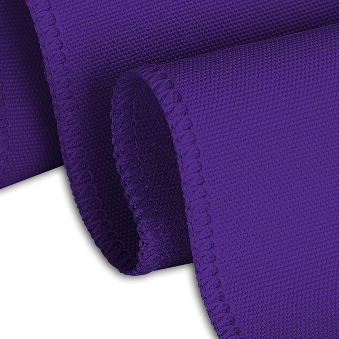 LTC LINENS Tablecloth 90 x 156-Inch Rectangular Polyester Tablecloth with Rounded Corners, Purple, (90156-010185)