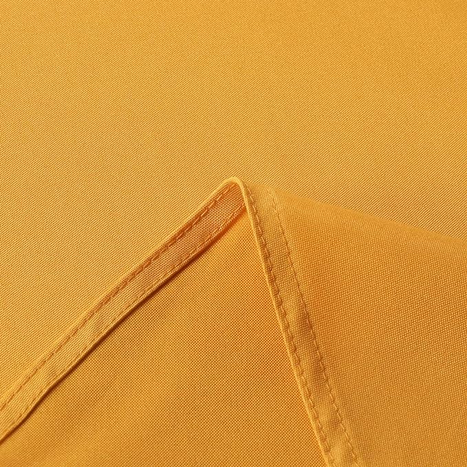 sancua Rectangle Tablecloth - 54 x 120 Inch - Stain and Wrinkle Resistant Washable Polyester Table Cloth, Decorative Fabric Table Cover for Dining Tables, Buffet Parties and Camping, Gold