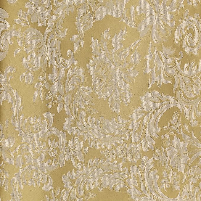 Ultimate Textile Miranda Damask Dijon Cloth Napkins - 17" x 17" (Set of 120) Square Washable Cotton Polyester for Wedding, Party & Dining Events