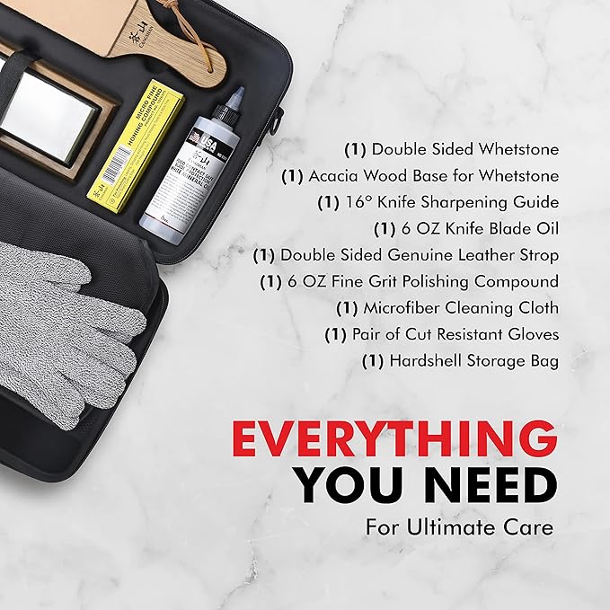 Cangshan 1026757 7-Piece Kitchen Knife Care & Sharpening Kit
