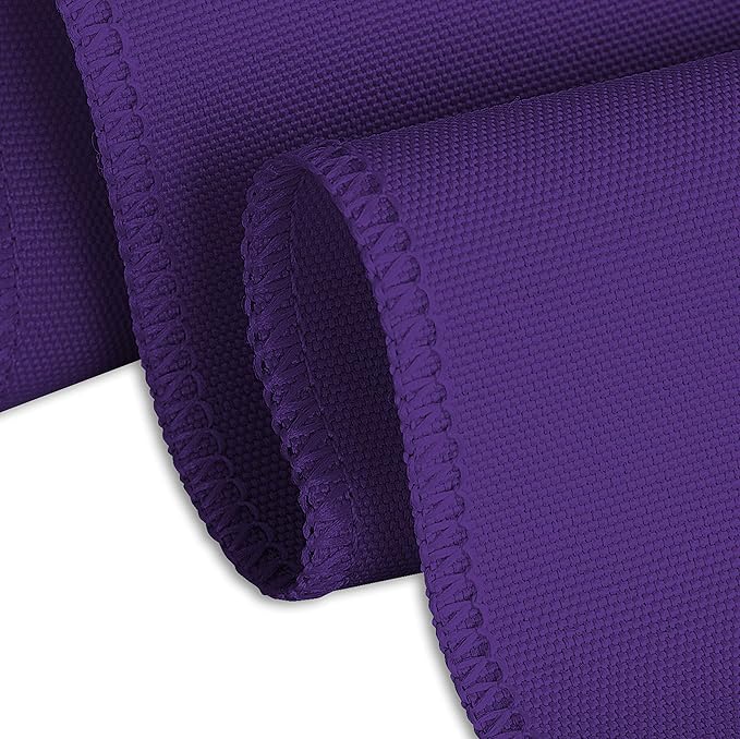 LTC LINENS Tablecloth 90 x 132-Inch Rectangular Polyester Tablecloth with Rounded Corners, Purple, (90132-010185)