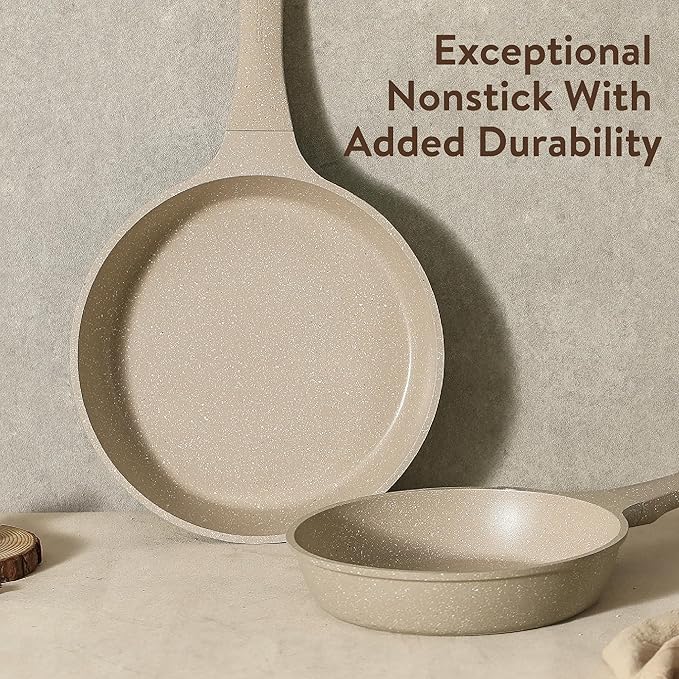 CAROTE 16 Pcs Pots and Pans Set Nonstick, Induction Kitchen Cookware Sets, Non Stick Kitchen Cooking Set with Frying Pans Set