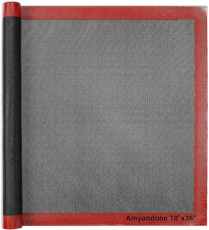 Perforated Silicone Baking Mat for Full Size Sheet Pan, Non-Stick Eclair Baking Mat for 18x26 Commercial Pan, Reusable Cookie Sheet Liner for Commercial Oven Use 1 PCS