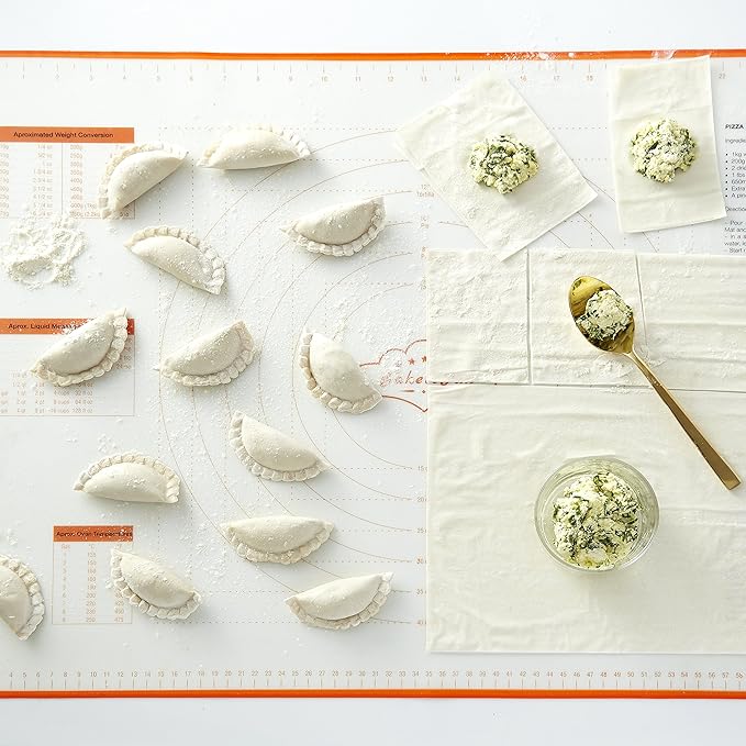 Silicone Pastry Mat X-Large 75 cm x 52 cm, Nonstick Dough Rolling Mat with Measurement Markings, Heat Resistant to 450°F, BPA Free, Dishwasher Safe Baking Mat