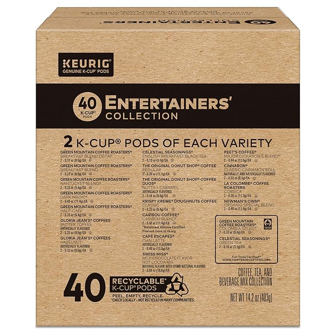 Keurig® Entertainers Variety Pack, Keurig Single Serve K-Cup Pods, 40ct