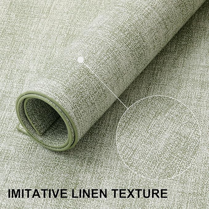 homing Faux Leather Heat Resistant Placemats 8 Packs, Waterproof Wipeable Dining PU Place Mats for Indoor & Outdoor, Easy to Clean, Light Green