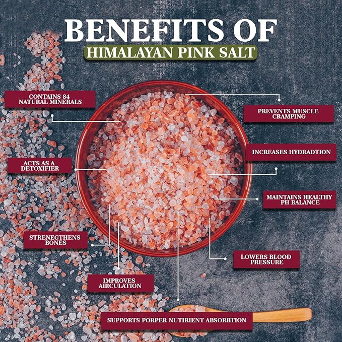 Himalayan Chef Himalayan Pink Salt 80oz (2.26kg), Non-GMO, Kosher, Coarse Grain, Nutrient and Mineral Dense for Health, Gourmet Pure Crystal Pink Salt for Grinder