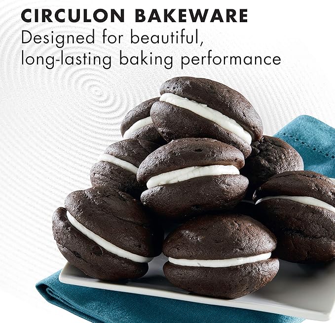 Circulon Nonstick Baking Sheet, 11 Inch x 17 Inch | Pack of 2 | Dark Gray