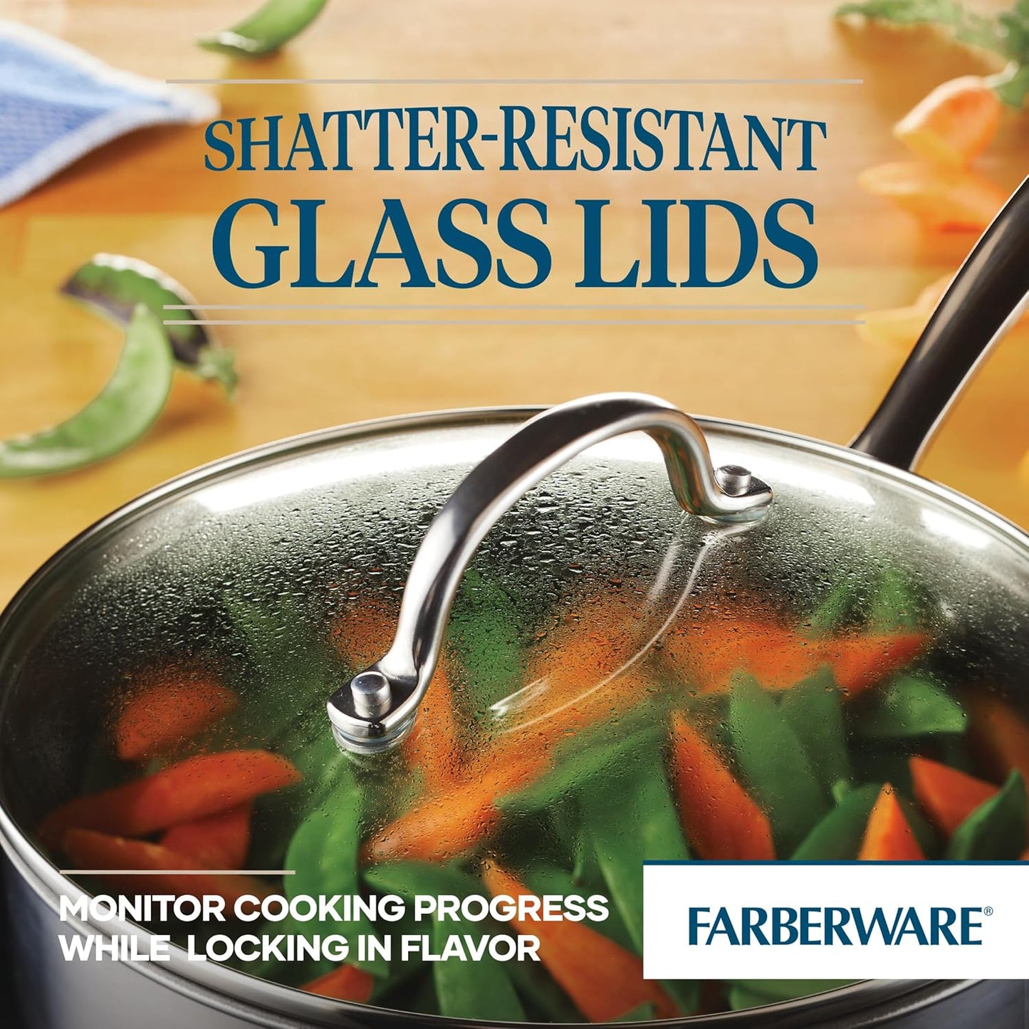 Farberware Millennium Stainless Steel Nonstick Cookware Set, 10-Piece Pot and Pan Set, Stainless Steel