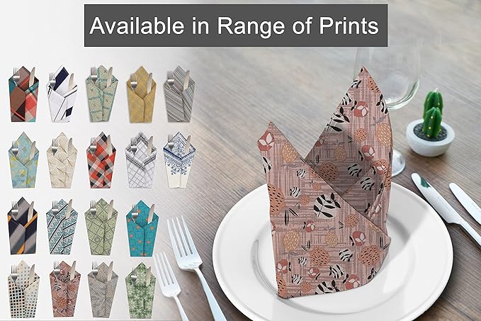 RUVANTI Cloth Napkins Set of 12 Cotton 100%, 18x18 Inches Napkins Cloth Washable, Soft, Absorbent. Cotton Napkins for Parties, Christmas, Thanksgiving, Weddings, Dinner Napkins Cloth - Dusty Palette