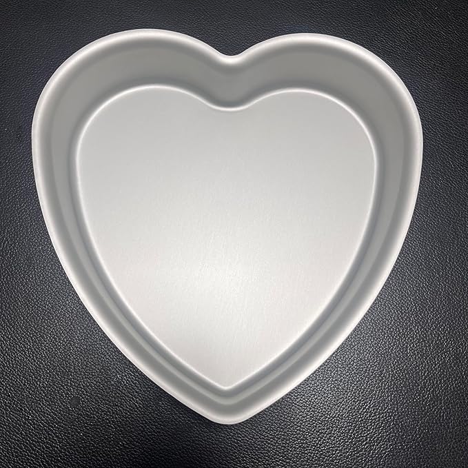 9 Inch Heart Shaped Cake Pan, Aluminum Heart Cake Mold, Heat-Resistant Baking Cake Pan for Wedding, Party, Family Occasions, Chocolate, Bread. (9 × 2 Inch)