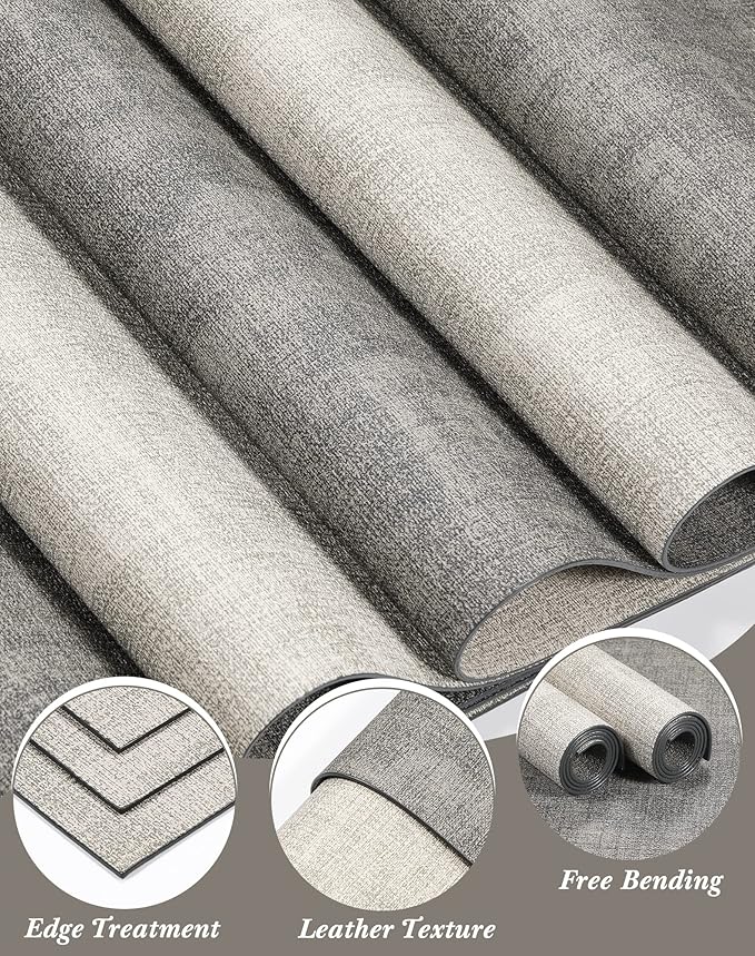 SUEH DESIGN Leather Placemats Set of 6 Reversible Table Mats Heat Resistant Waterproof No-Slip Place Mats for Dining Table Kitchen Parties