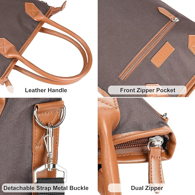 Tirrinia Insulated Wine Gift Carrier Tote - Travel Padded 2 Bottle Wine/Champagne Cooler Bag for Portable Wine Bottle Carrying Case, Women Men Event party, Gift for Wine Lovers