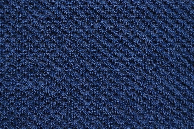 AMOUR INFINI Kitchen Towels Pack of 4 - Absorbent, Quick Drying Premium Cotton Tea Towel - Kitchen Linens 16x28 Inch Dish Towels with Hanging Loop (Blue)