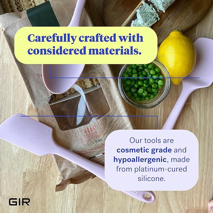 GIR: Get It Right 5-Piece Silicone Ultimate Kitchen utensils set - Ladle, Spatula, Flip, Spoon & Spoonula - Non toxic cooking utensils for Nonstick Cookware, Cooking and Baking - Mint