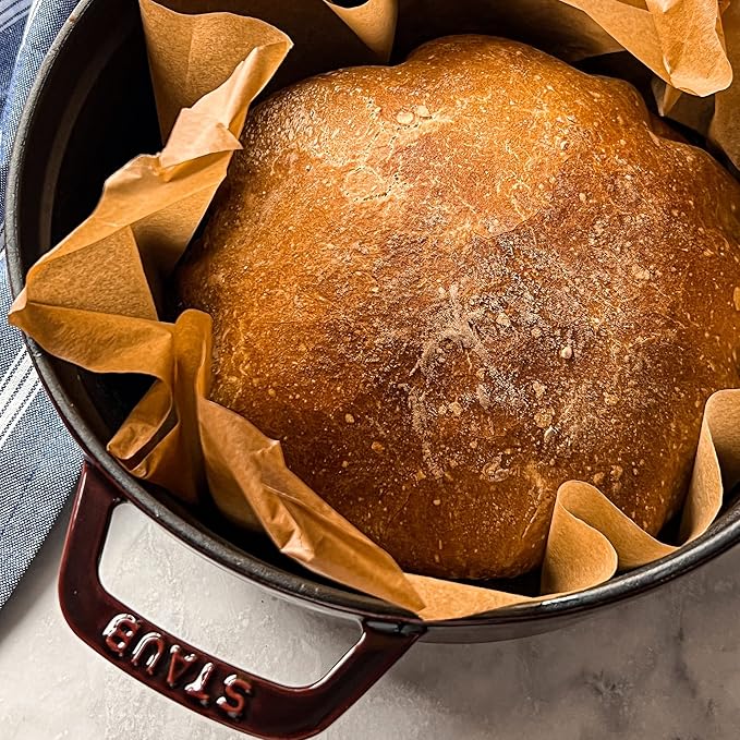 Staub Cast Iron Round Dutch Oven, Made in France, Grenadine, 4-qt, Serves 4-6 people