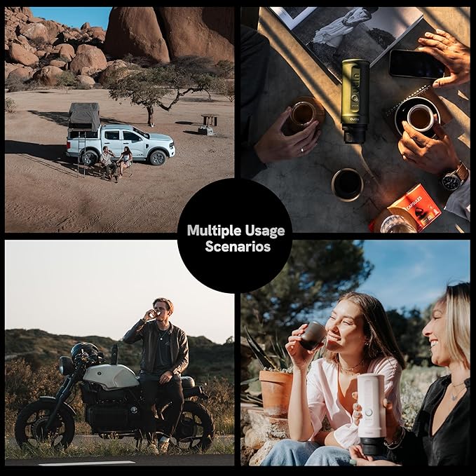 OutIn Nano Portable Electric Espresso Machine, Detachable Universal Coffee Stand