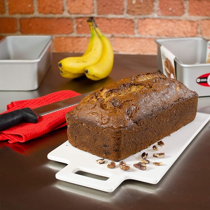 Fat Daddio's BP-5640 Anodized Aluminum Bread Loaf Pan, 5.5 x 3.125 x 2.375 Inch (Pack of 3)