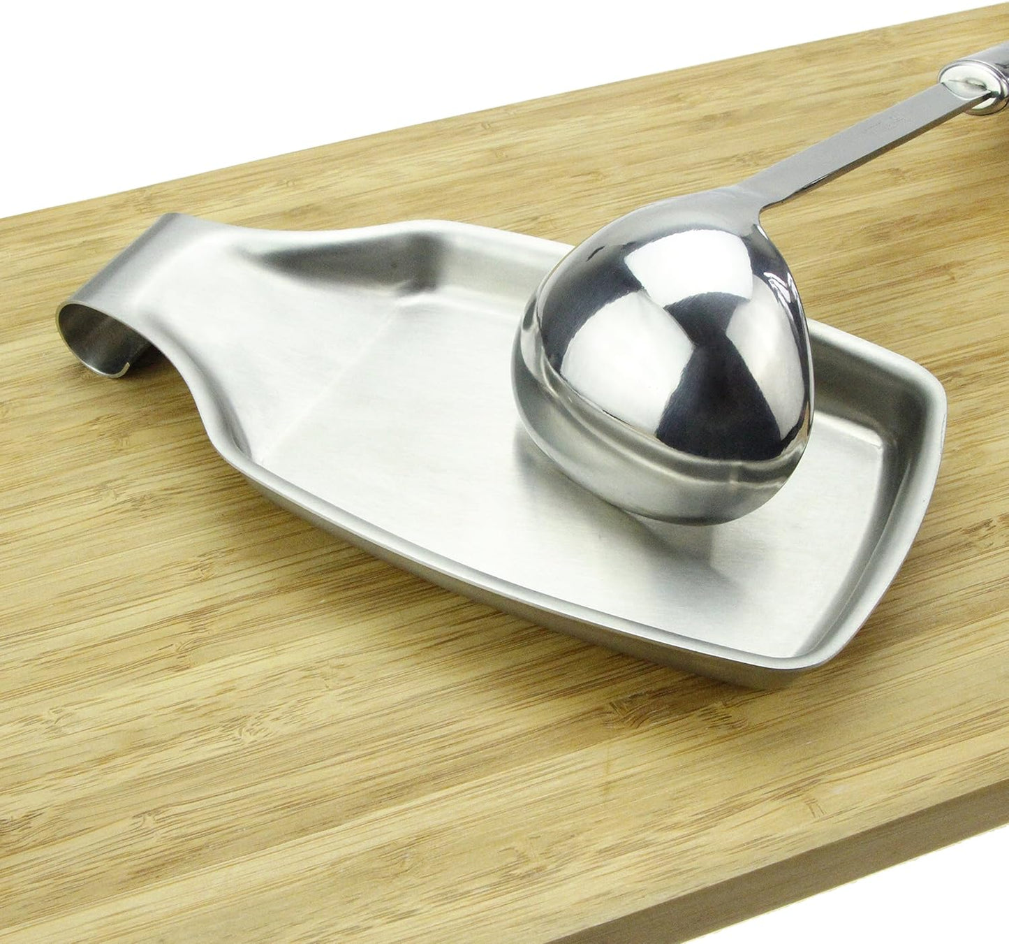 MSY BIGSUNNY Stainless Steel 304 Spoon Rests for Kitchen, Oversized, Long Lasting Brushed