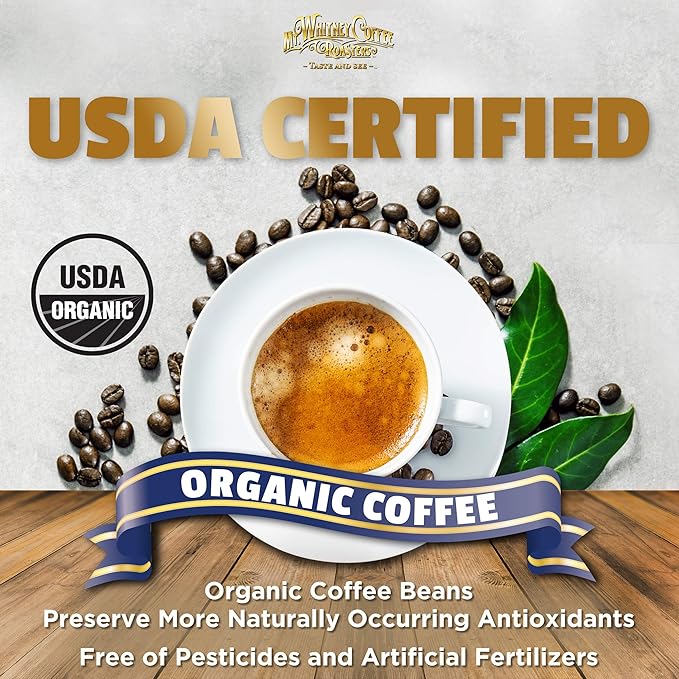 Mt. Whitney Organic French Roast, Dark Roast, Low Acid Coffee (Ground, 12 Oz)