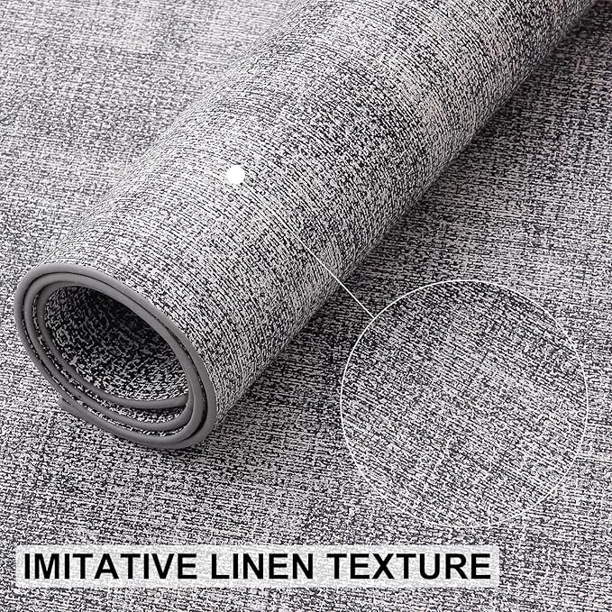 homing Faux Leather Heat Resistant Placemats 12 Packs, Waterproof Wipeable Dining PU Place Mats for Indoor & Outdoor, Easy to Clean, Smokey Grey